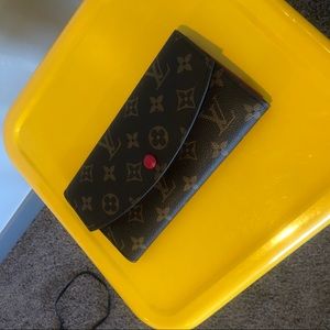 Brand new red accent wallet